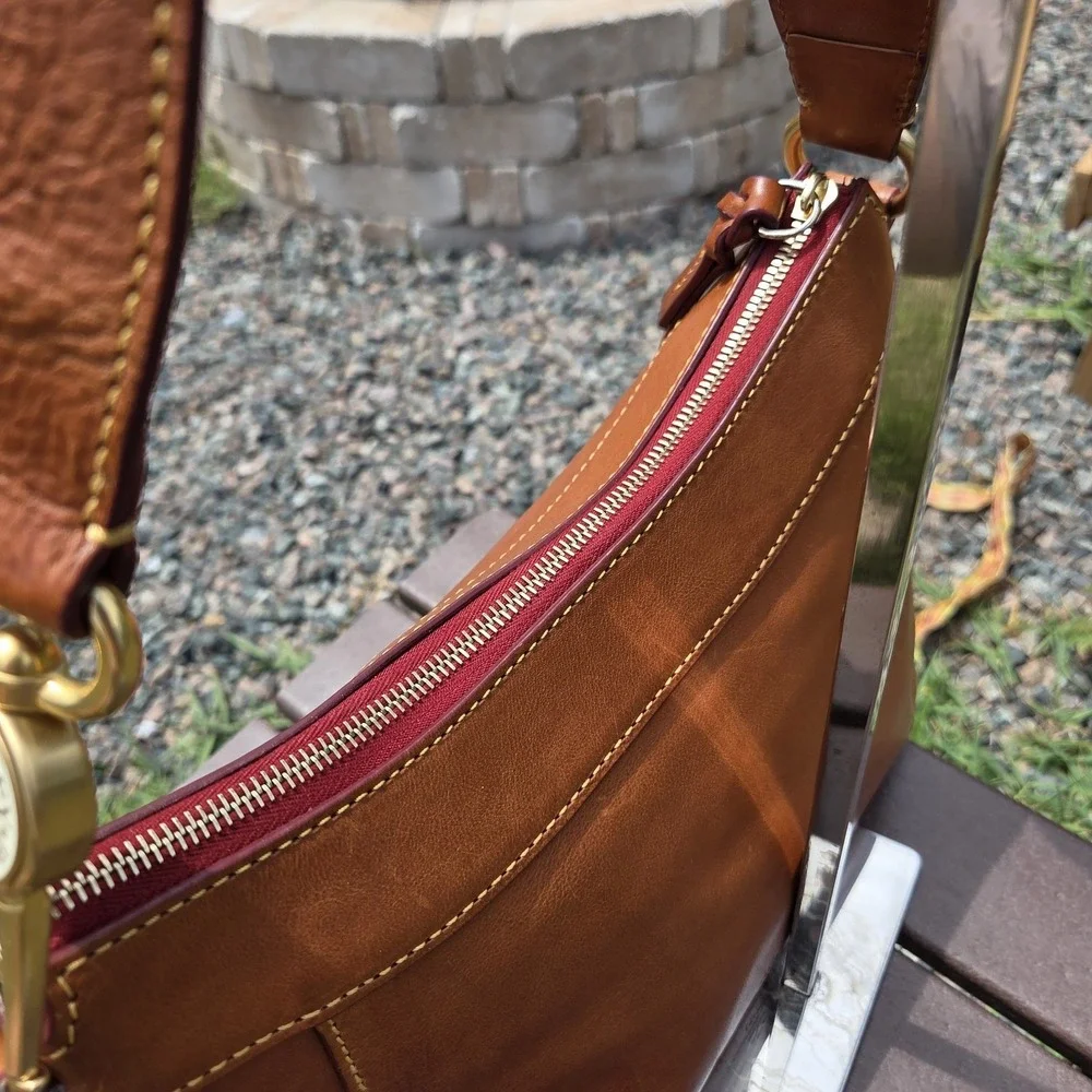 Dooney & Bourke Purse Handbag Florentine Large Cassidy Hobo Vachetta Leather